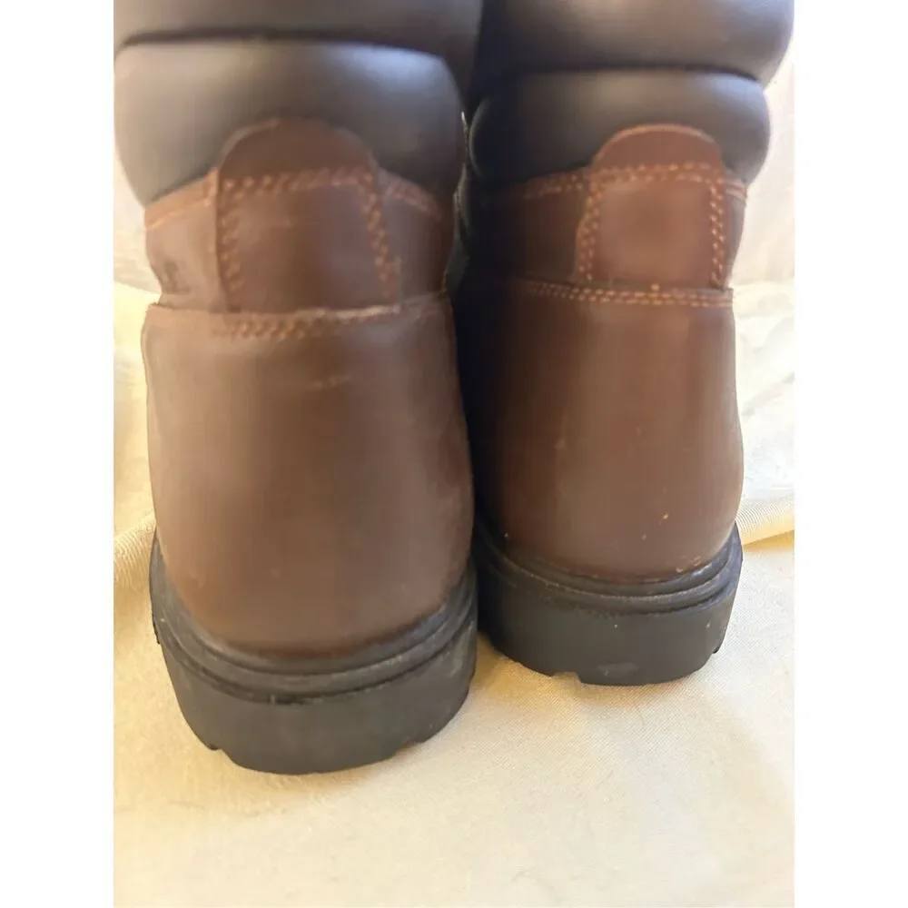 Wolverine mens‎ 13EW EH brown boots toe scuffs